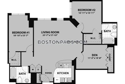Waltham Apartment for rent 2 Bedrooms 2 Baths - $3,325