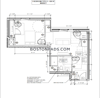 Allston Apartment for rent 1 Bedroom 1 Bath Boston - $3,423 No Fee